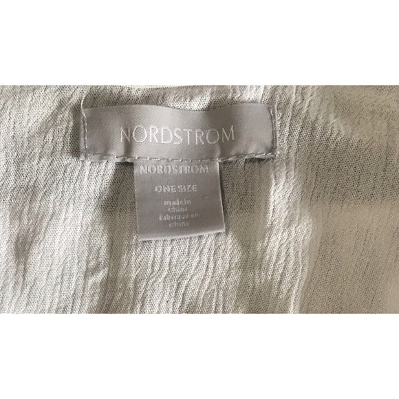 Nordstrom Women's One Size Ivory Crochet Poncho Open Cardigan Lightweight Sz OS - Picture 9 of 9